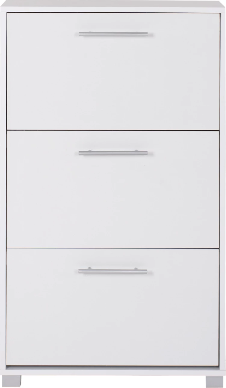 Omara za čevlje FH2221.05 3 nivoji melamin v beli barvi 62Χ24Χ110Hcm