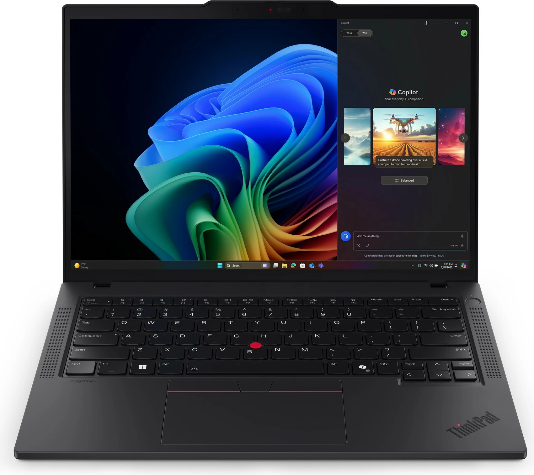 Prenosnik ThinkPad T14 G6, Lenovo, AMD Ryzen AI 5 340, 32GB RAM, 1TB SSD, 14" črn