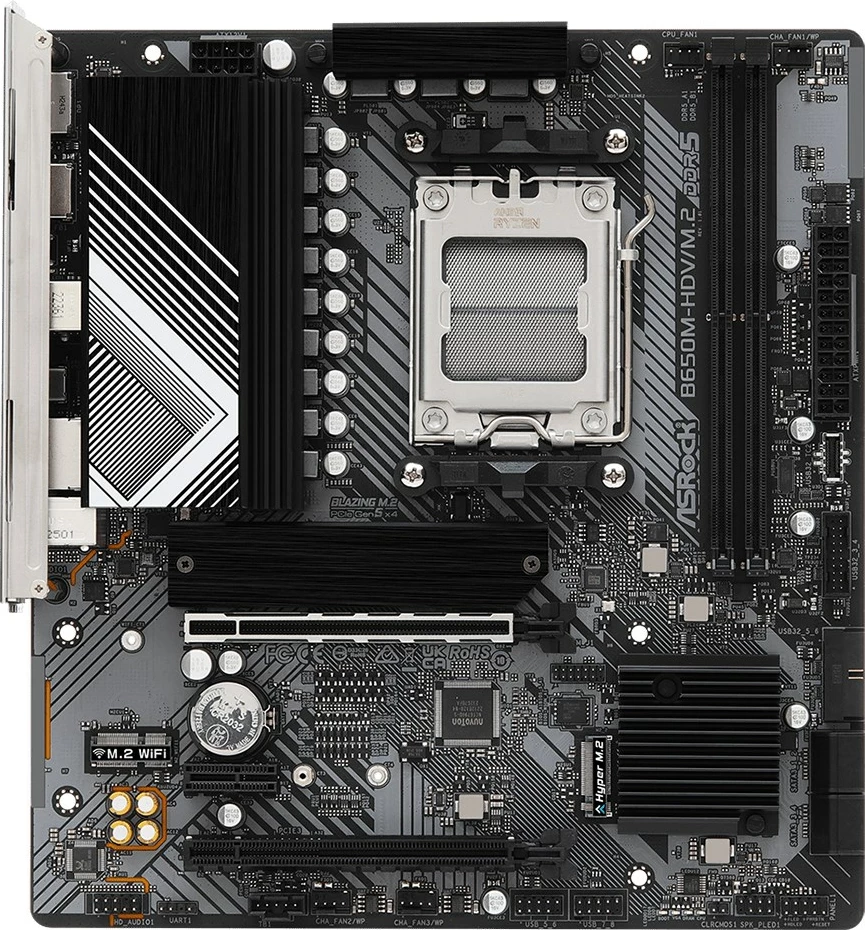 Plošča za matično ploščo Asrock B650M-HDV/M.2, Socket AM5, micro ATX