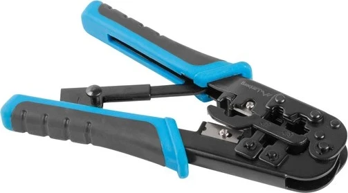 Orodje za stiskanje kabelskih konektorjev Lanberg, RJ45, RJ12, RJ11, modro