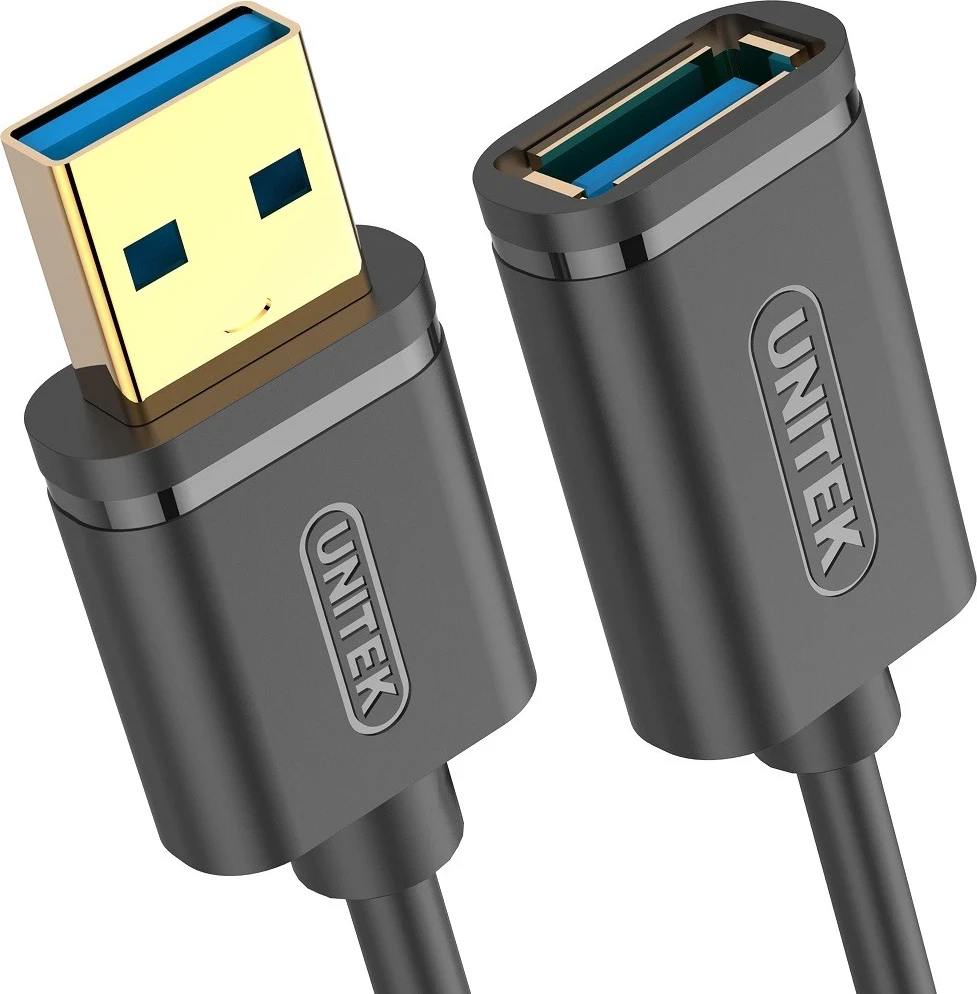 Zgodelek USB podaljšek Unitek, črn