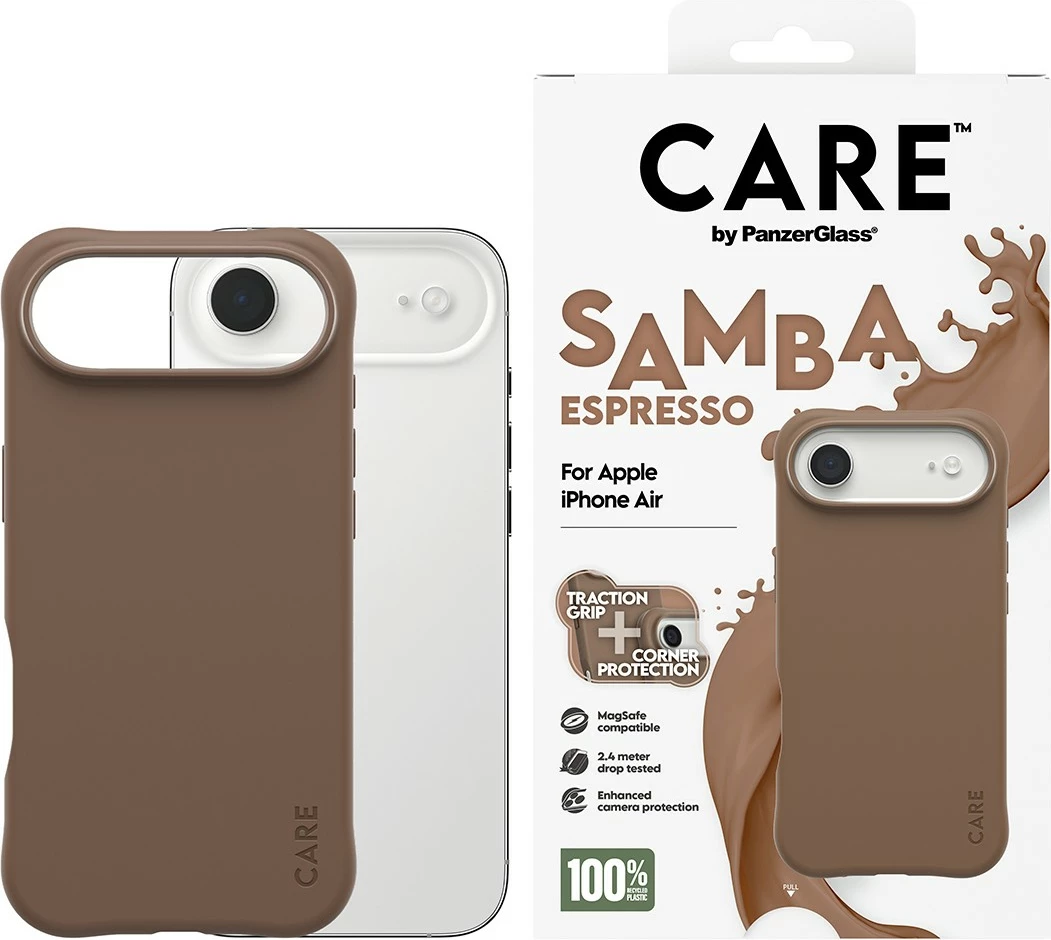 Ovitek za telefon PanzerGlass CARE MagSafe za iPhone, Air Espresso