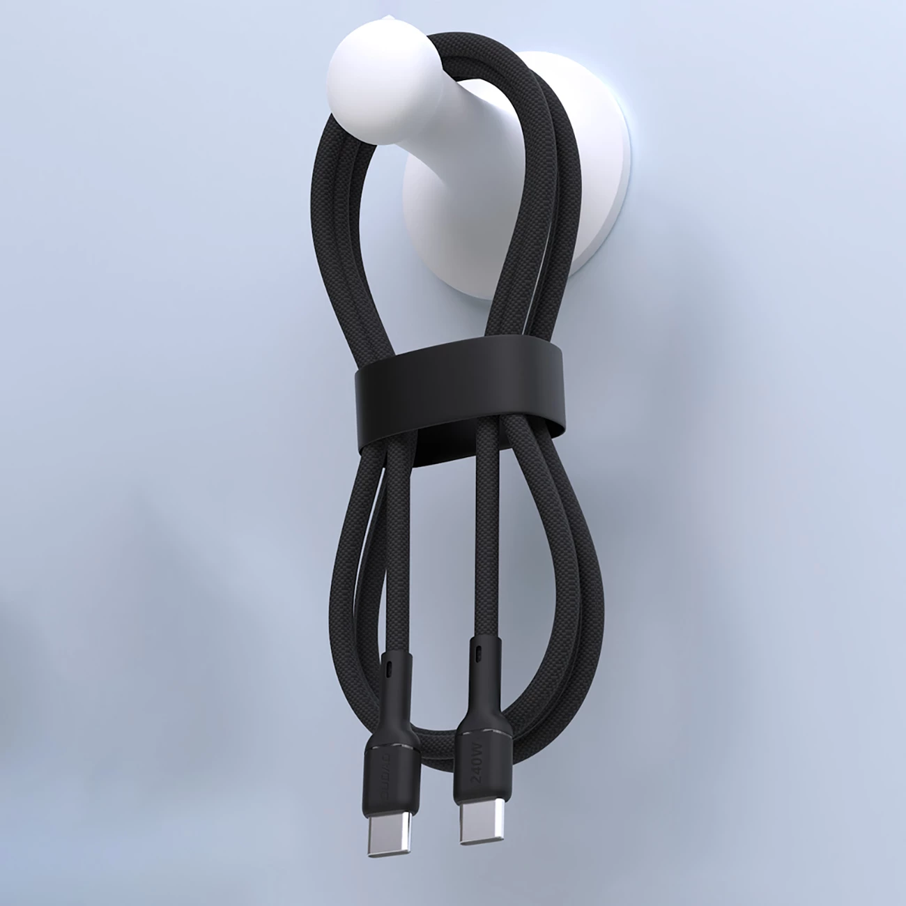 Kabel USB-C na USB-C Dudao L9C Max, 1,2 m, 240 W, črn