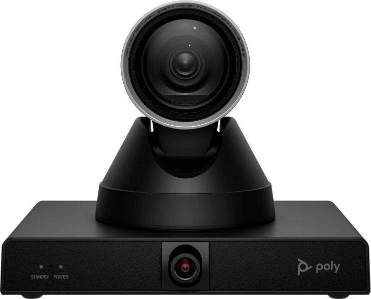 Konferenčna kamera POLY Studio E60, 4K Ultra HD, 12x optični zoom, vgrajen mikrofon, črna