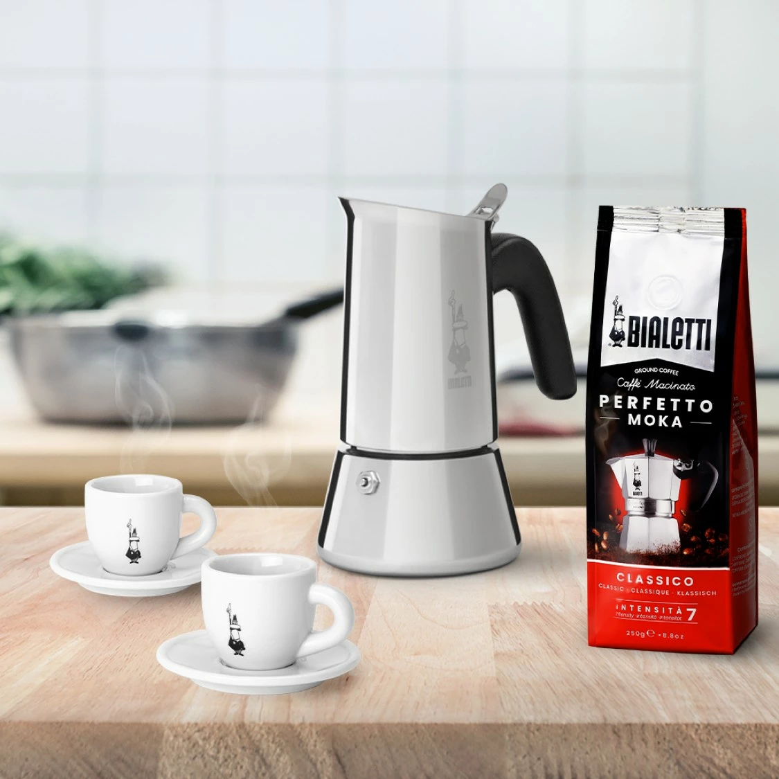 Moka posoda Bialetti New Venus 0,1 L, srebrna