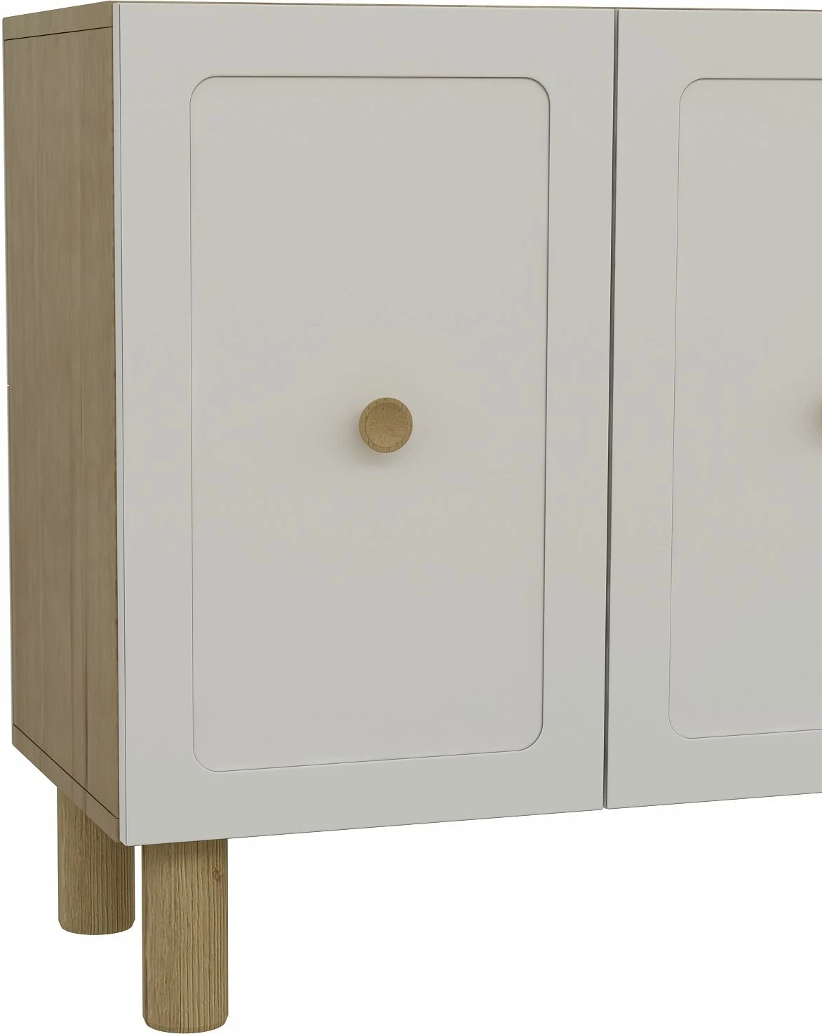 Konzola Skye Decor, Rosalinda KB150, hrast safir in bela