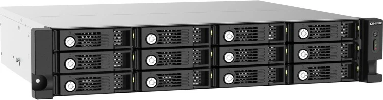 Ohišje za razširitev shrambnega prostora QNAP TL-R1220SEP-RP, 12 mest, 2U rackmount, SAS/SATA, črno/sivo
