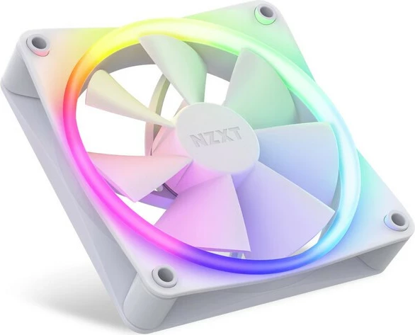 Set ventilatorjev za ohišje 120 mm, NZXT F120 RGB, 3 kosi, bel