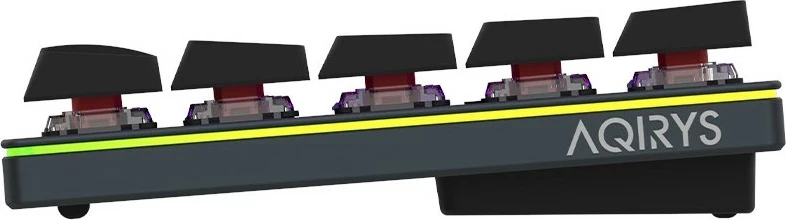 Mehanska tipkovnica 65%, 68 tipk, RGB, brezžična in z kabelom Aqirys Agena, črna