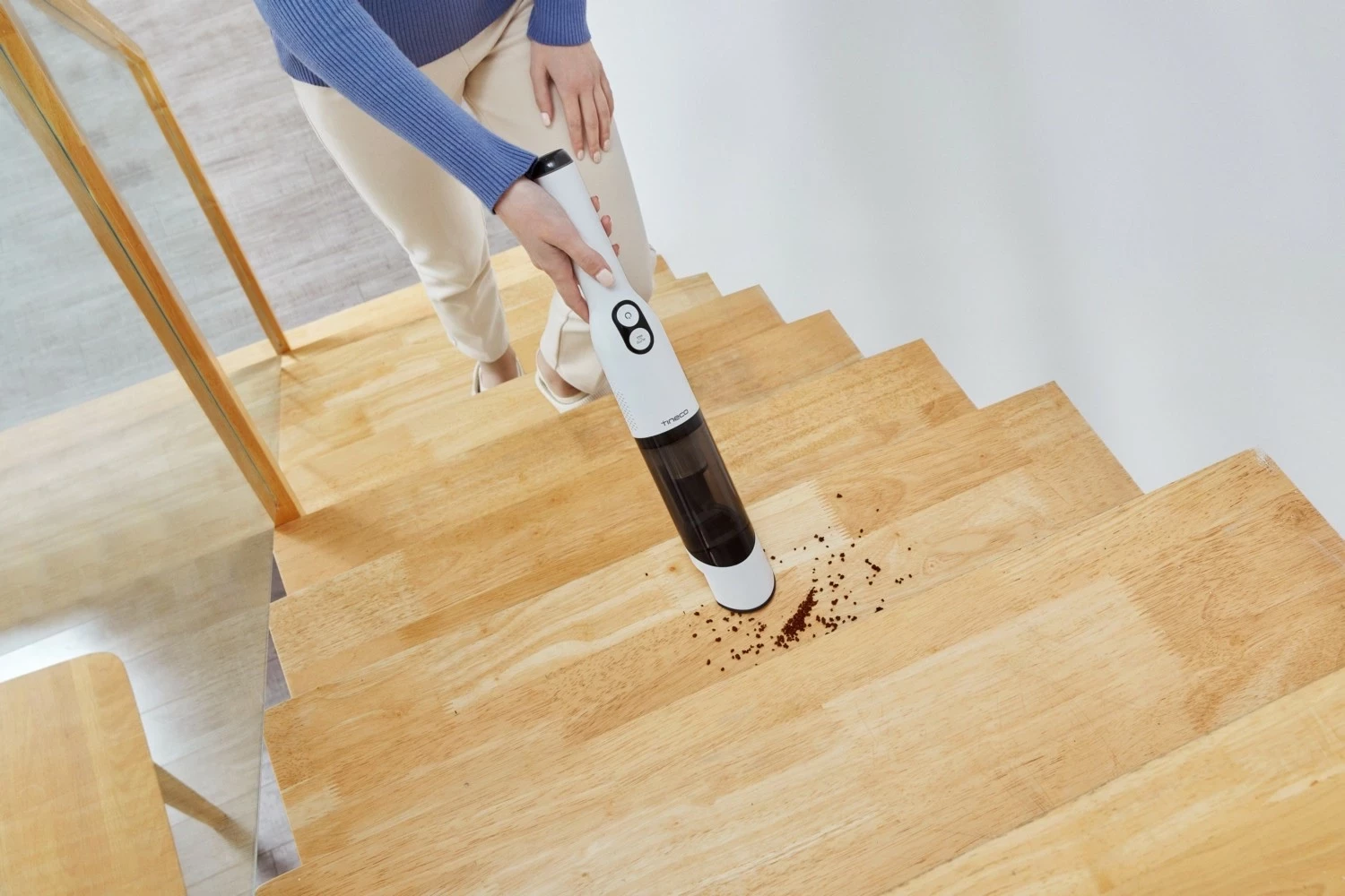 Ročni sesalnik, brezžični Tineco GO Mini, 2000 mAh, bel