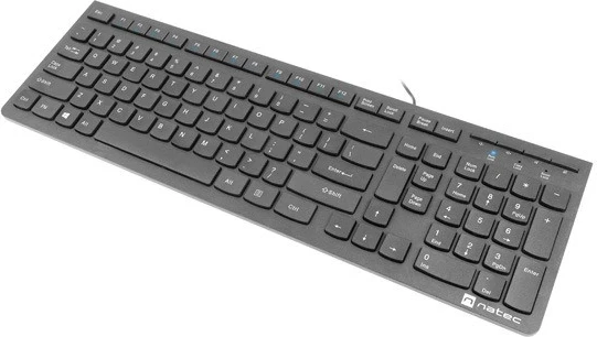 Ergonomska žična tipkovnica Natec Discus 2, črna