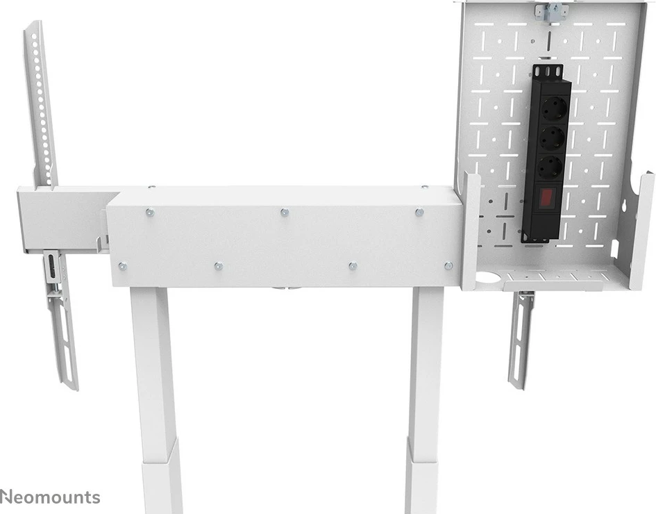 Motorni stenski nosilec za TV do 100'', Newstar WL55-875WH1, bel