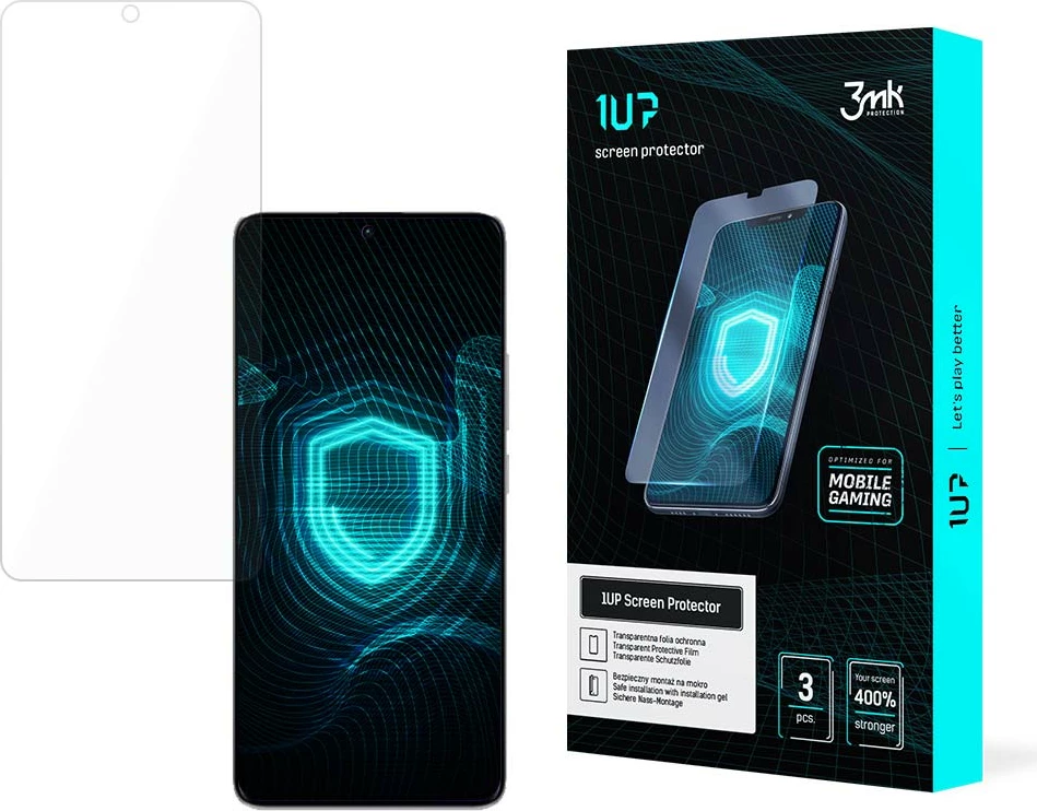 Zaščitna folija zaslona za igre 3mk 1UP, Redmi Note 13 Pro+, 3 kosa