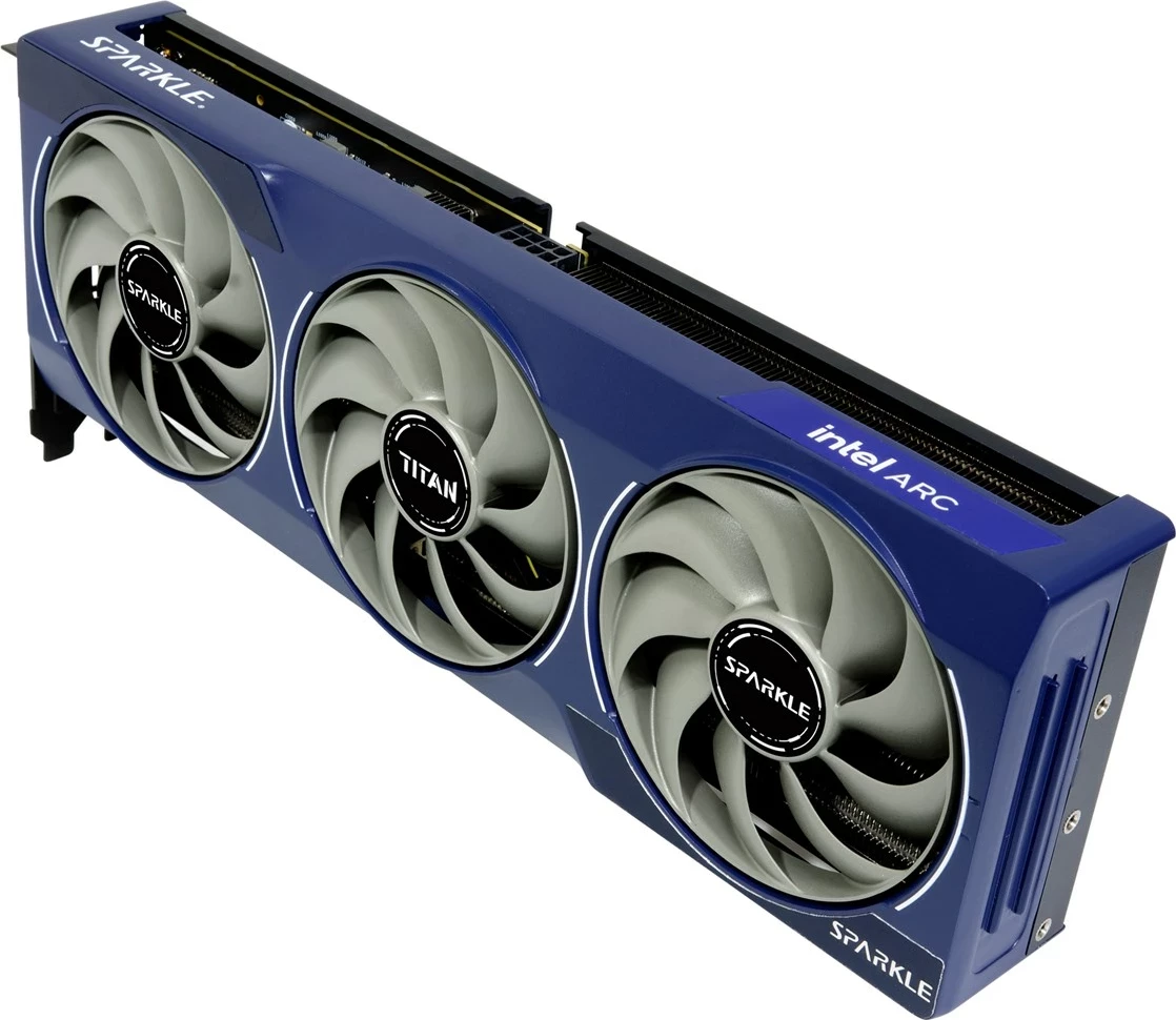Grafična kartica SPARKLE Intel Arc B580 TITAN OC, 12 GB, modra