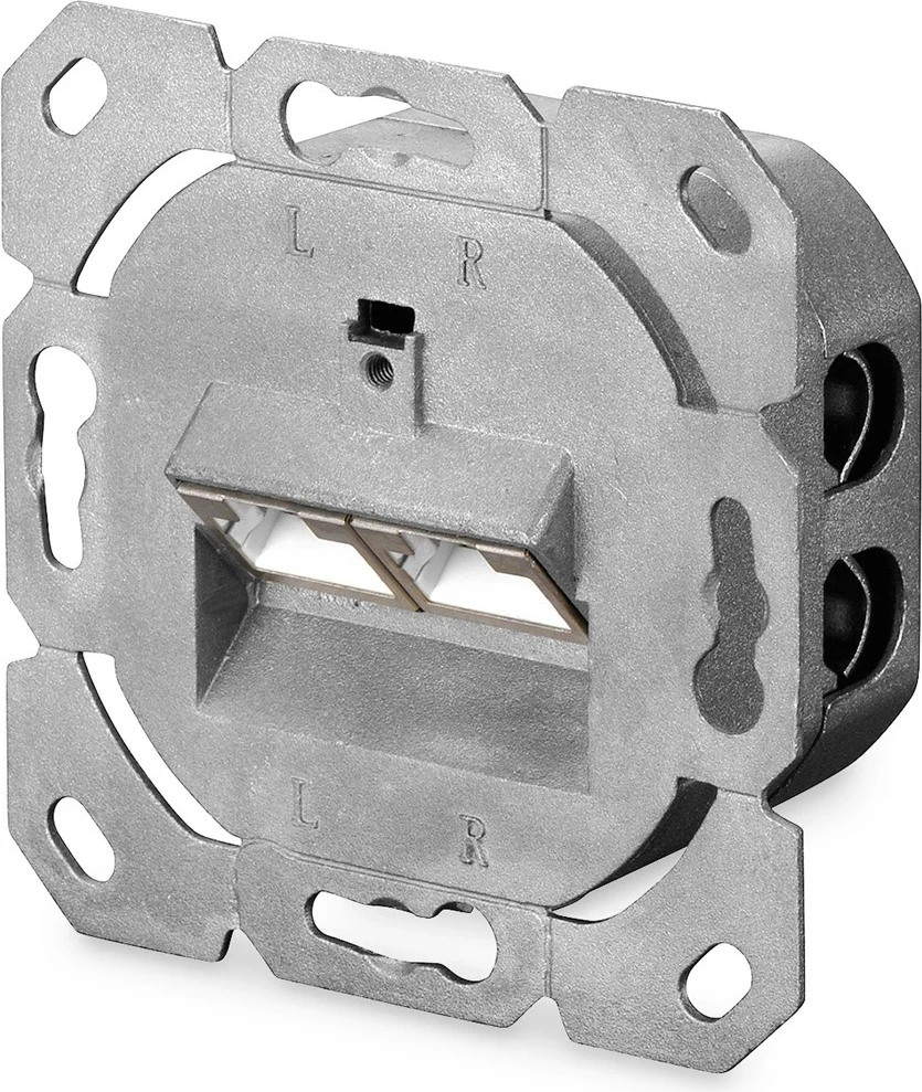 Omrežna vtičnica CAT 6, 2xRJ-45, bela, DIGITUS DN-9006-N