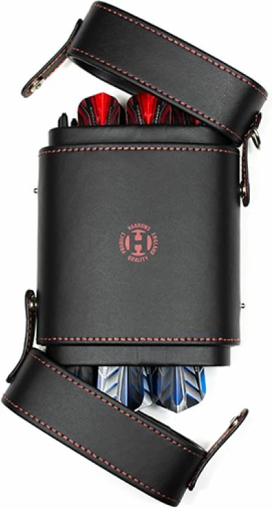 Kovček za pikado Harrows Prima, za moške in ženske, črno-rdeč