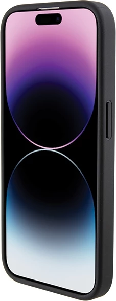 Ovitek za telefon z usnjenim reliefom in črtami, BMW, za iPhone 15 Pro Max, črn