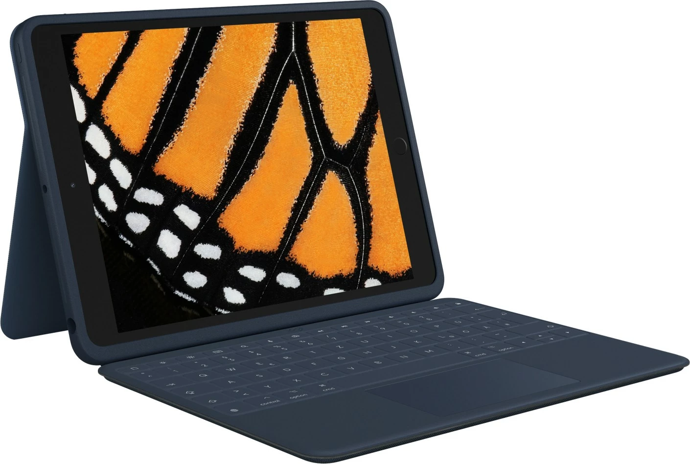 Odpornostna tipkovnica z ohišjem Logitech Rugged Combo 3 Touch za iPad, QWERTZ, sledilna ploščica, modra