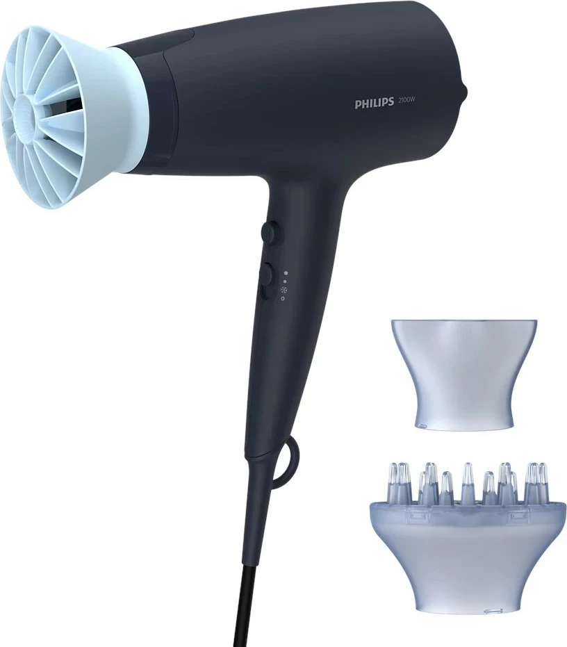 Sušilnik za lase Philips BHD360/20, 2100 W, granat