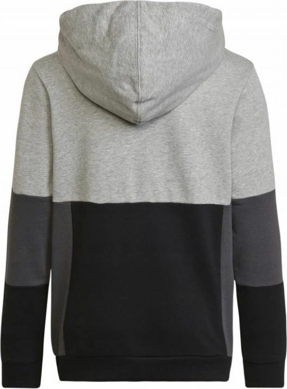 Duks z otroki adidas s kapuco, črn in siv