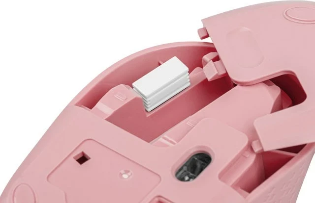 Optični brezžični miš, NATEC STORK, Bluetooth + USB Type-A, 1600 DPI, rožnata