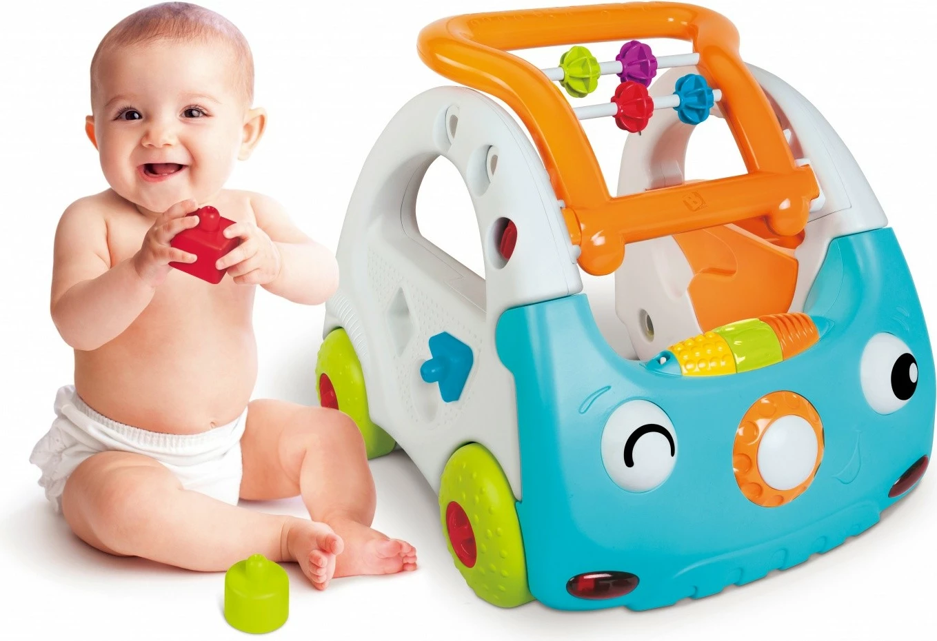 Senzorični hojač 3-v-1 B-kids Sensory, za dojenčke, večbarvno