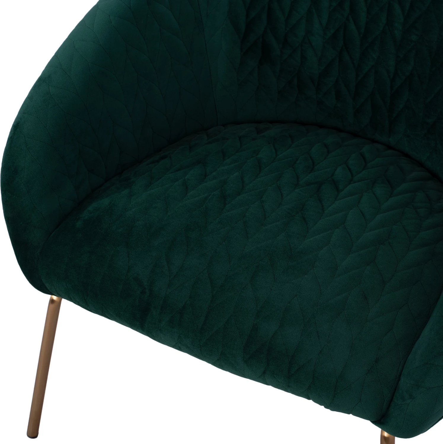 FH8549.03 naslanjač JOYCE, cipresno zelen žamet, kovinske noge