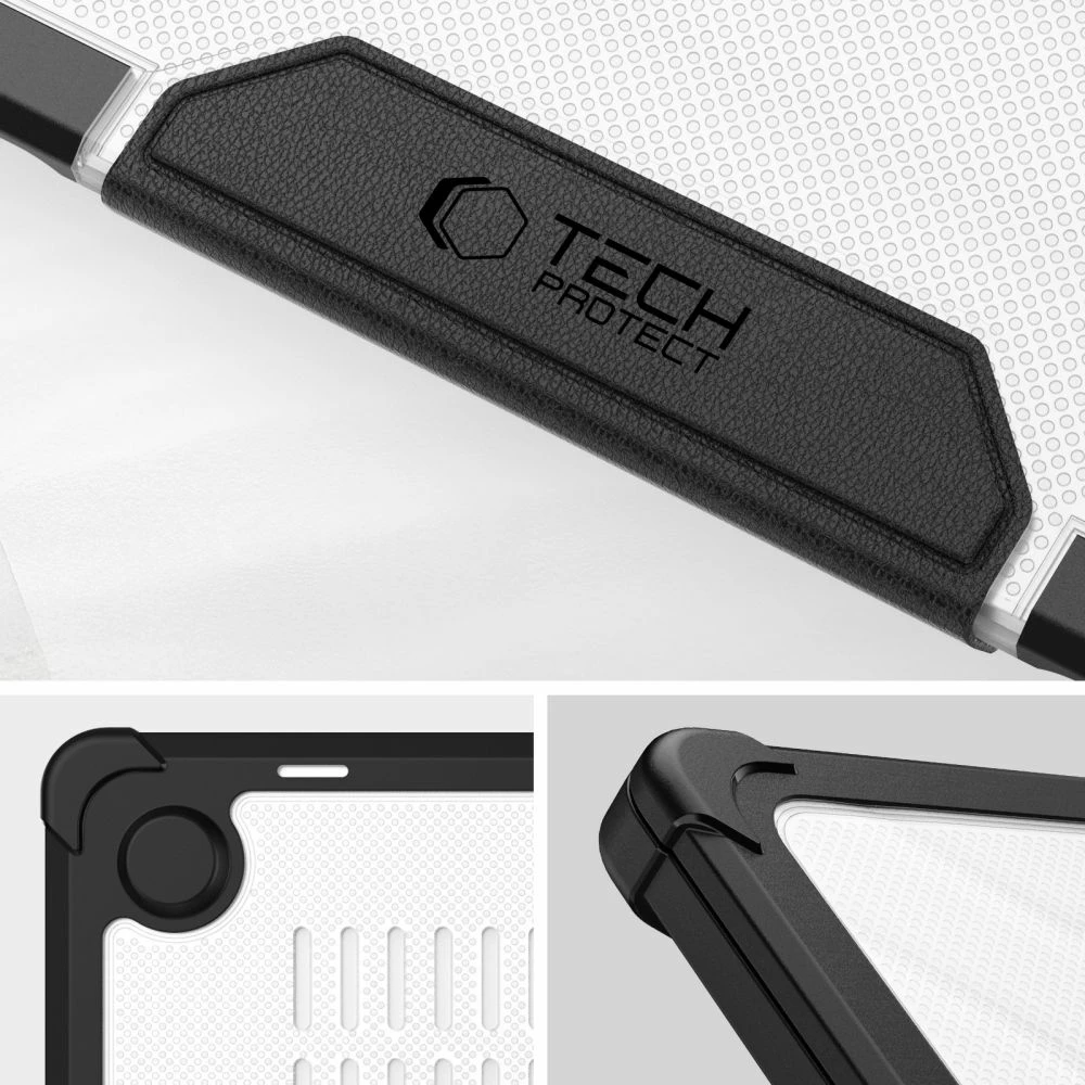 Ovitek, prosojen in črn Tech-Protect SmartShell Pro za MacBook Air 13" M2/M3/M4