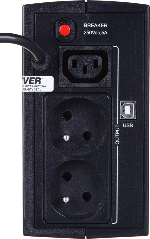 Napajalnik UPS Duo 550 PL AVR USB, črn