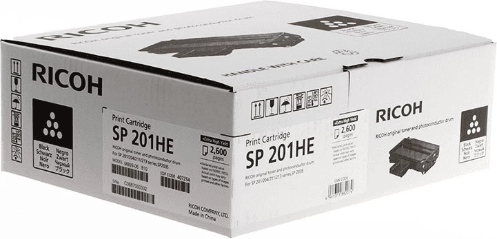 Toner, 2600 strani, XL, črn Ricoh SP 201HE / 407254