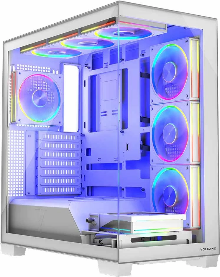 Računalniško ohišje, midi ohišje MODECOM Volcano Stellar 8F ARGB 20, belo