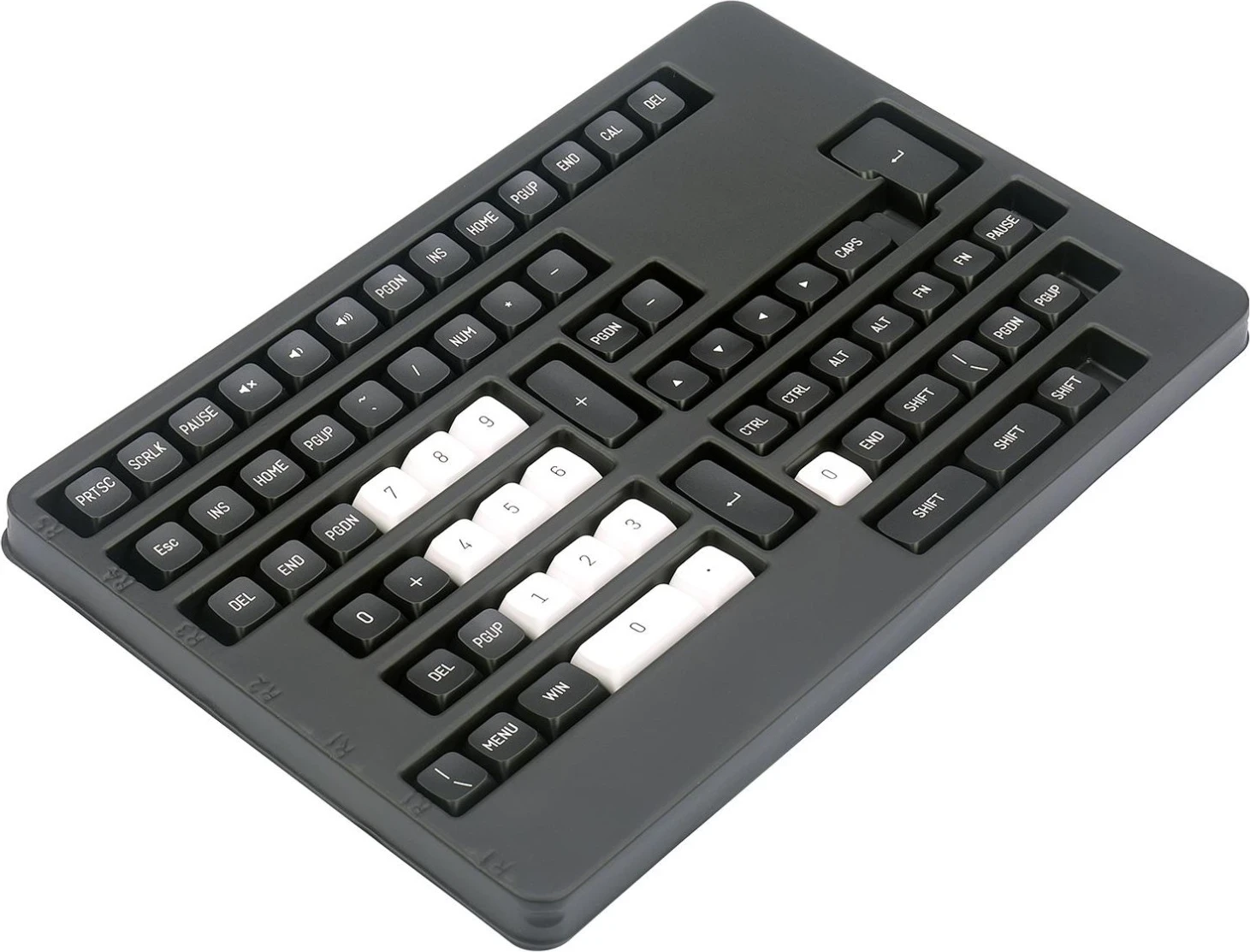 Keycapi PBT Doubleshot, 150 kosov, bela-črna - Redragon A132