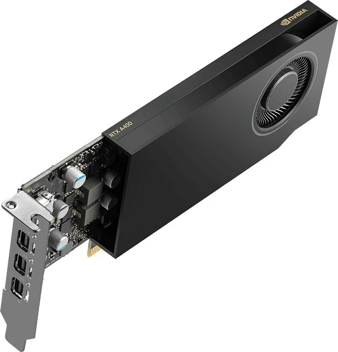Grafična kartica PNY A400, NVIDIA, 4 GB GDDR6, črna