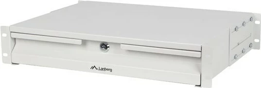 Sklopni predal za 19" regal, 2U 360 mm, LANBERG, siv