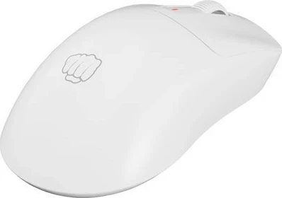 Brezžična ergonomska miška Fury Tanto T4, 12.000 dpi, 7 gumbov, bela