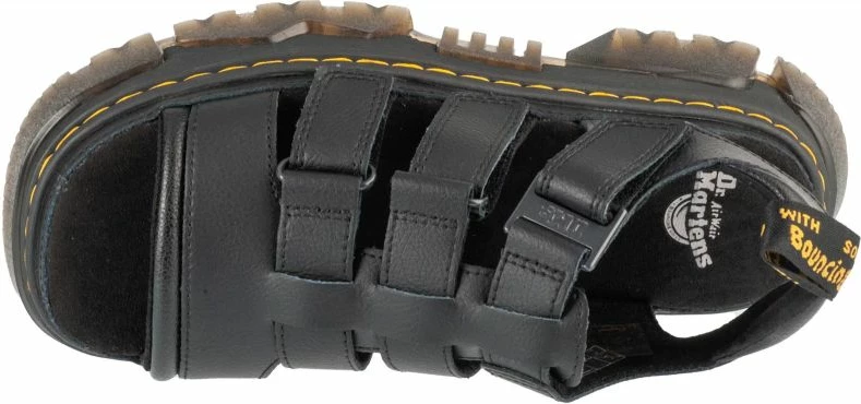 Sandali z visokim podplatom Dr. Martens, črni