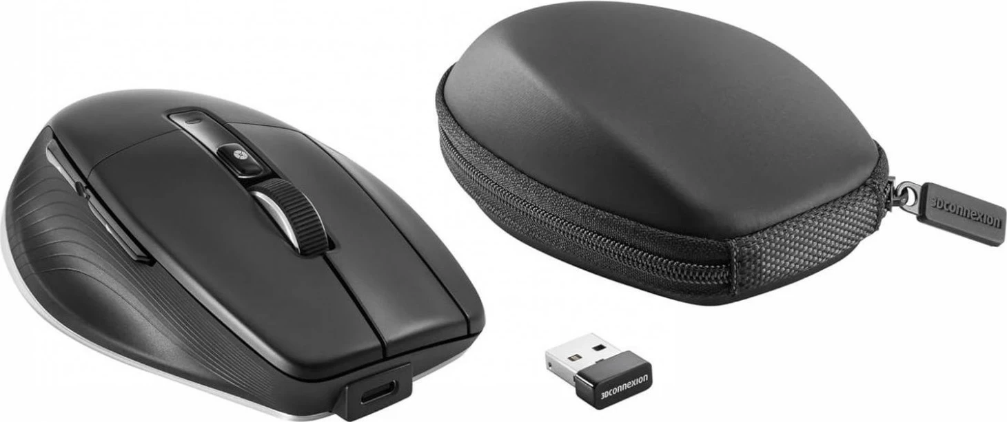 Ergonomski miš 3Dconnexion CadMouse Pro Wireless, črn