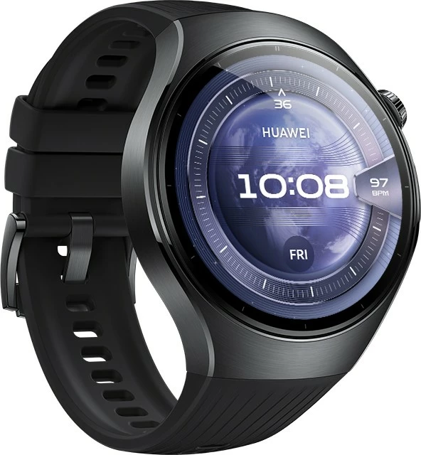 Pametna ura z vzmetnim fluoroelastomerskim paščkom, Huawei Watch 5 Rates-L19F, črna