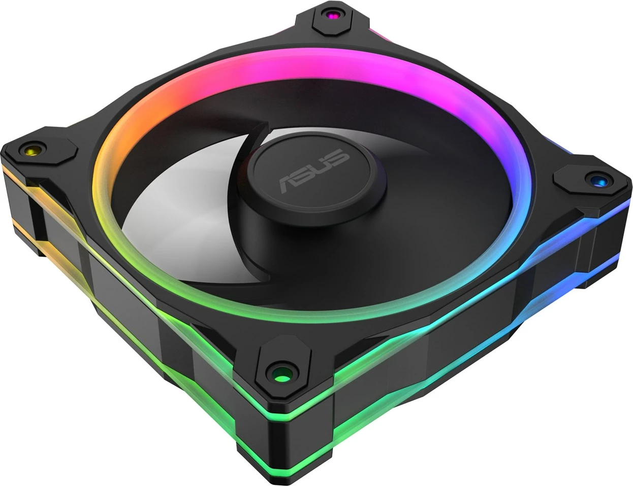 Ventilatorji za ohišje računalnika ASUS Prime MR120 ARGB, 12 cm, 3 kos, črn