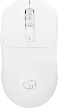 Brezžična ergonomska miška Fury Tanto T4, 12.000 dpi, 7 gumbov, bela