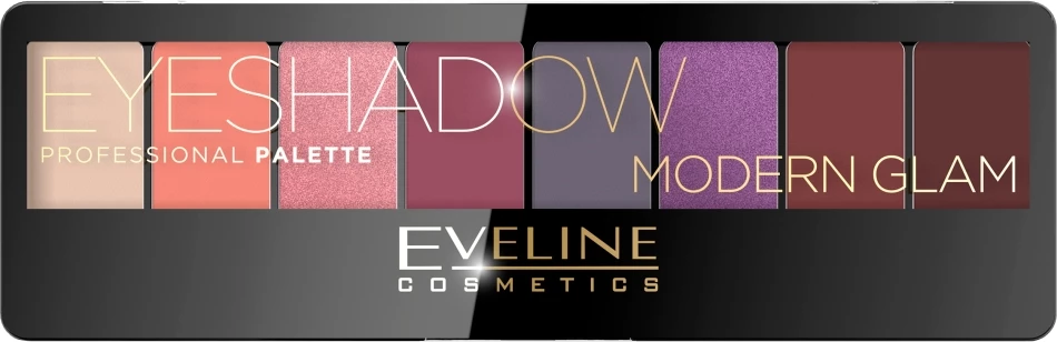 Senca za oči Eveline Cosmetics Professional Palette 03 Modern Glam, 1 paleta