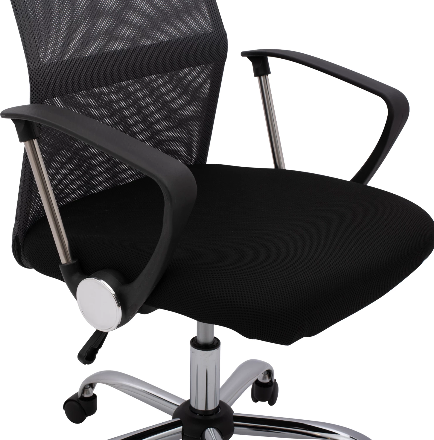 Pisarniški stol CABLE FH1000.10 Črna Siva Mreža kromirana noga 61x58x118