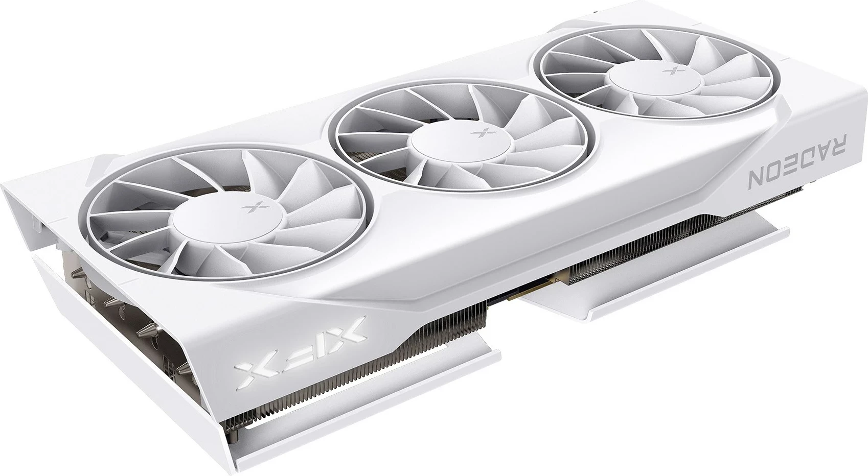Grafična kartica XFX SWIFT RX 9060XT OC, 16 GB, 3 ventilatorji, bela