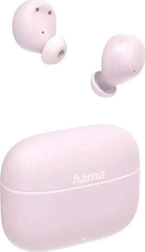 Brezžične in-ear slušalke Freedom buddy II Hama, Bluetooth 5.3, rožnate