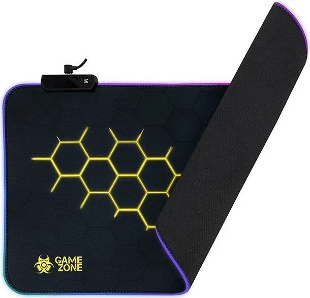 Mauspad Tracer GameZone Hexy1 RGB, črn