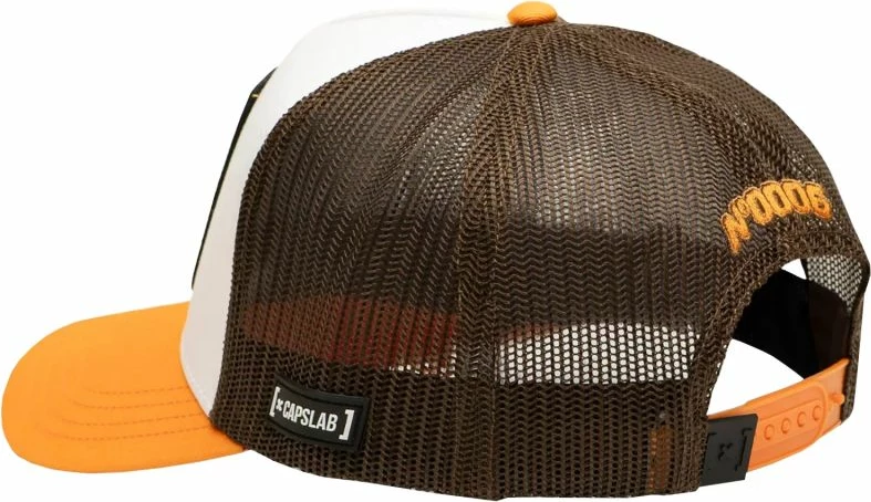 Kapa z motivom Charizard, Capslab, bela-oranžna