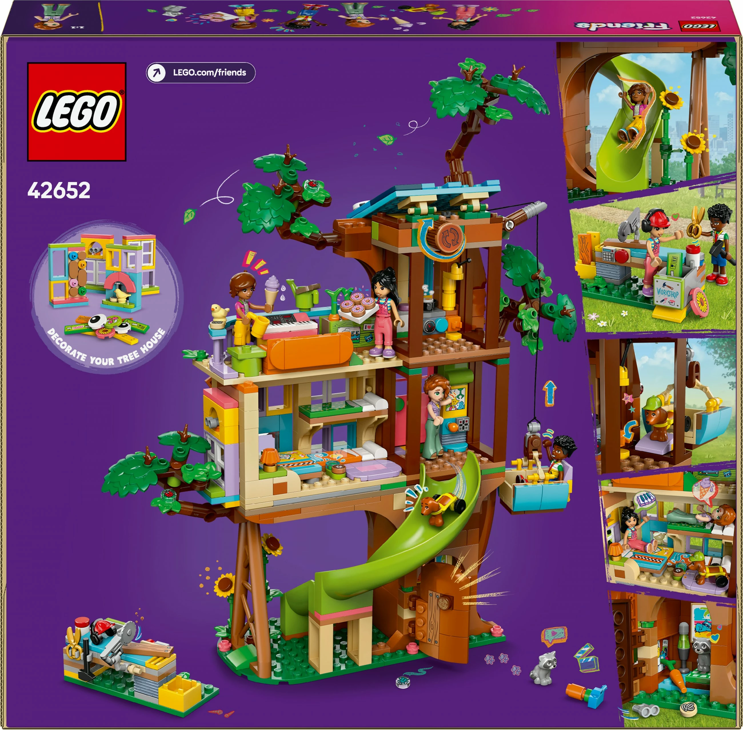 Hiša na drevesu LEGO Friends 42652, 701 del, večbarvno