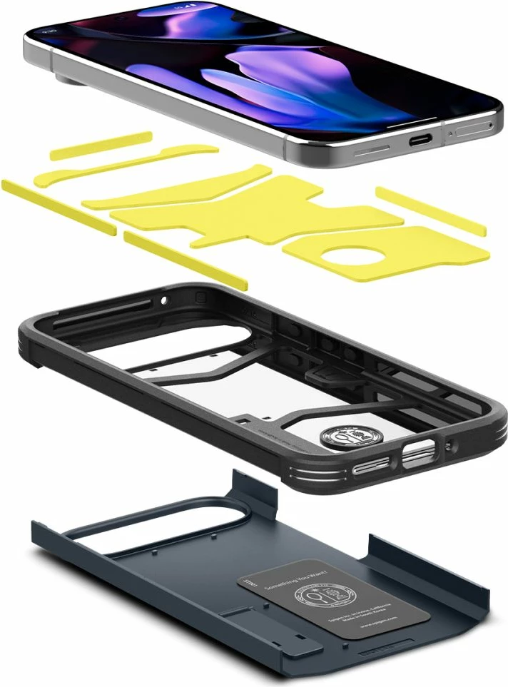 Zaščitni ovoj Spigen Tough Armor za Google Pixel 9 Pro XL, grafitna