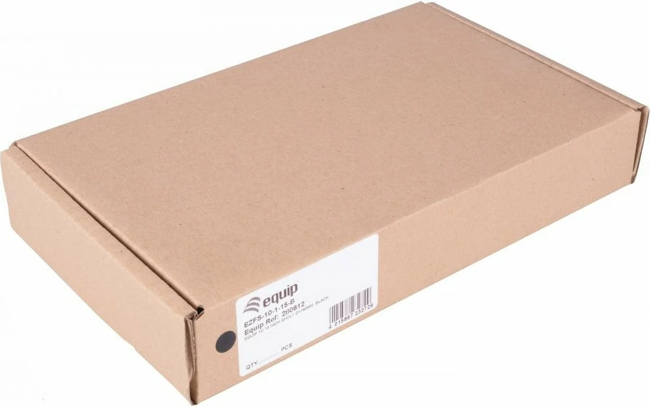 Fiksna polica za 19 inch rack, 1U, 150 mm, 100 kg, črna - Equip