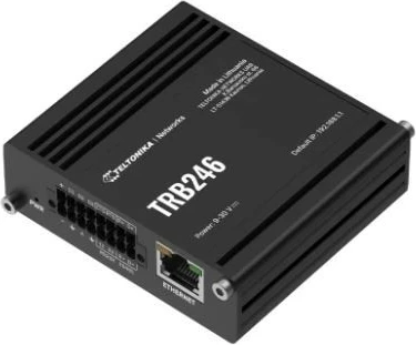 Industrijski LTE gateway Teltonika TRB246, 2xSIM, RS232/485, Ethernet, črn